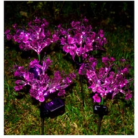 annisoul new solar flower lamp outdoor villa garden decoration lawn light glowing phalaenopsis lantern