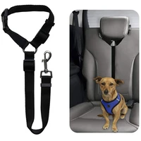 adjustable car dog seat belt headrest seat belt pet dog car safety harness restraint lead leash for small medium dogs travel pet