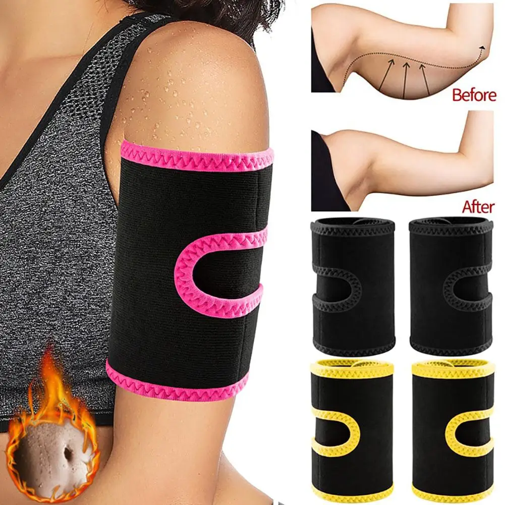 

1 Pair Women Sport Fitness Arm Pad Arm Sleeve Adjustable Slimming Arm Control Shapers For Joint Pain Relief Anti Cellulite Belt