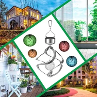 colour changing hanging solar led light outdoor yard decor wind chimes for design decoration for garden patio balcony lawn gift