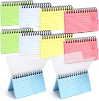 multicolor index cards ruled flash card double covers record revision note paper spiral for school memory learning cards