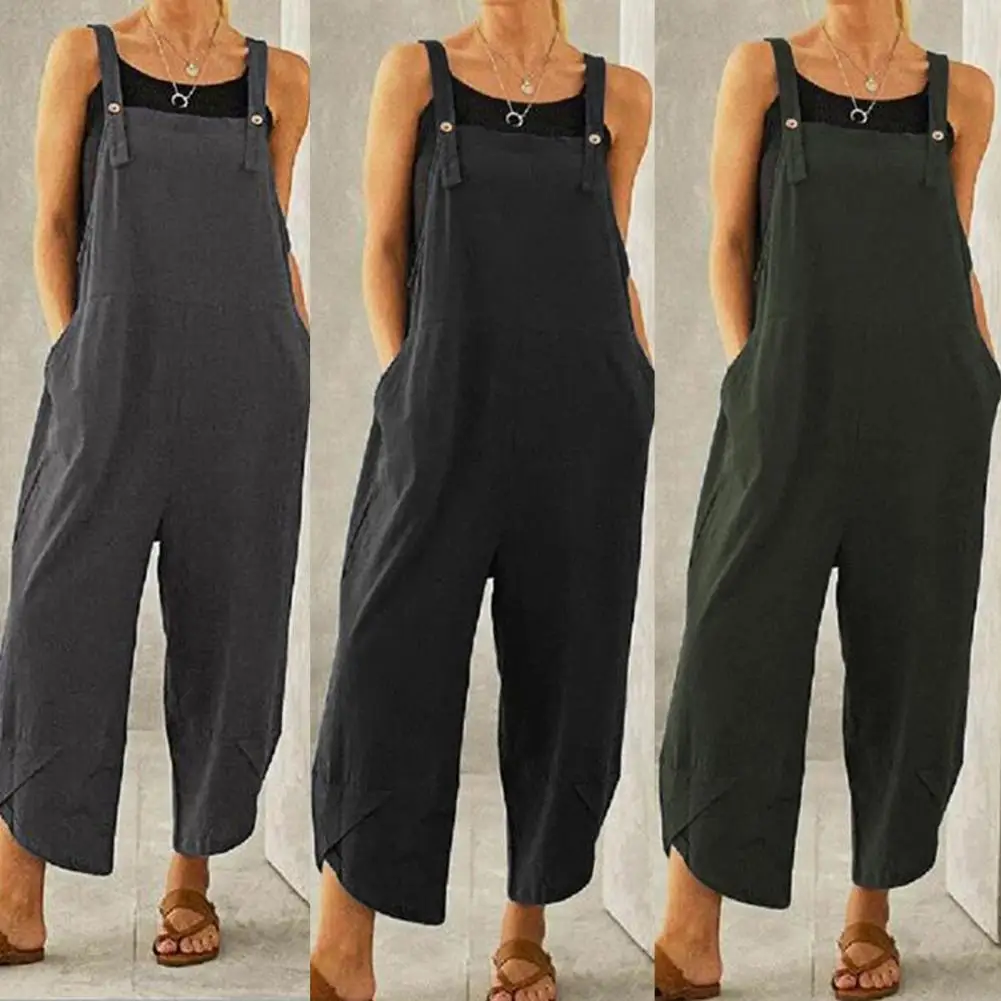 

Casual Fashion Irregular Leg Opening Jumpsuit Women Women Jumpsuit Solid Color for Daily Wear