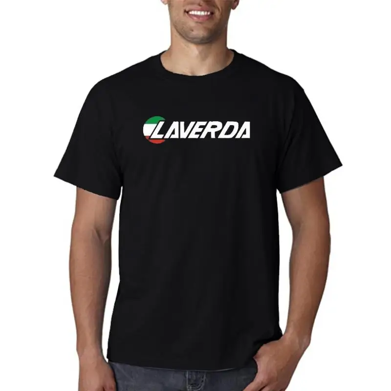 Новые футболки с принтом Laverda мотоциклетная Мужская футболка графическим