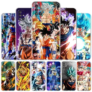 celular case for samsung galaxy a12 a52 a51 a71 a31 mobile phones funda para a50 a41 a72 m31 luxury shell cover dragon ball goku free global shipping