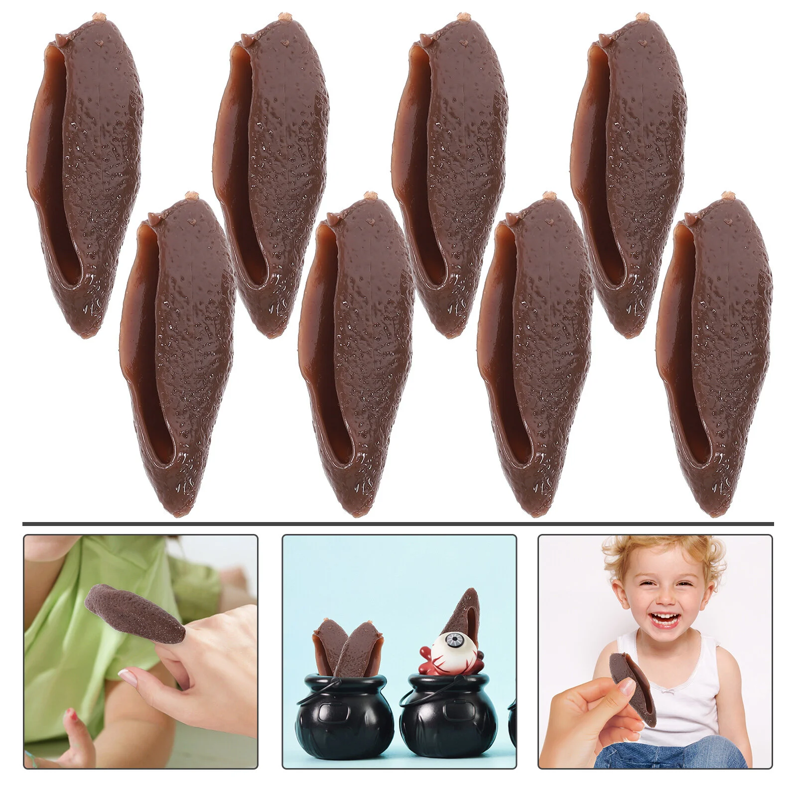 

20 Pcs Kids Gifts Small Toy Stretchy Slingshot Toys Wear-resistant Finger Poop Tpr Spoof Child