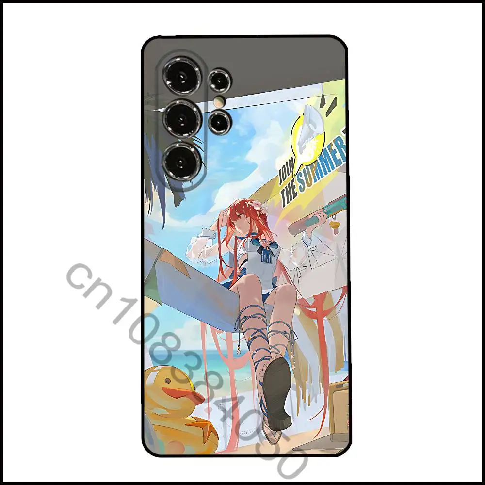 Фото Чехол для телефона Erii U-Uesugi для Samsung Galaxy A13,21s,22,31,32,52,53,71,80,A91, мягкий черный чехол №2