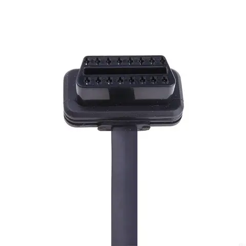 87HE AUTO OBD-II OBD2 Удлинительный кабель плоской ленточной кабели с разъемами с переключателем.