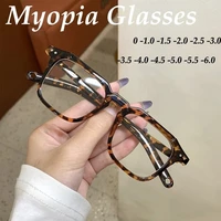 anti blue light myopia glasses square frames clear lens computer eyeglasses fashion unisex classic uv400 1 04 0