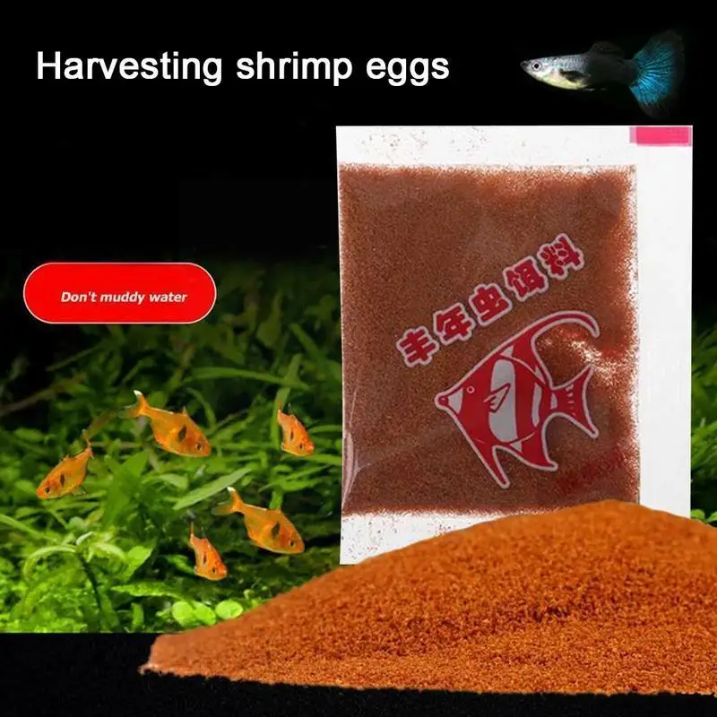 

5g/Bag Harvesting Shrimp Eggs Free Of Hatching Feeding Tropical Fishes Birth Worm Feed Bait Young Artemia Fish Shelled Egg