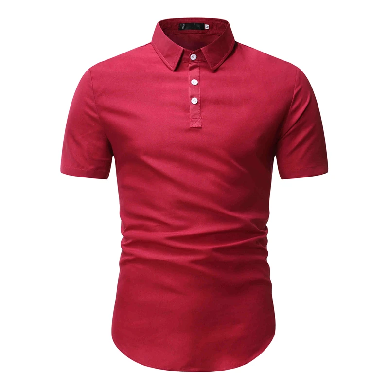 

Mens Polo Shirt Slim Fit Short Sleeve Cotton Linen Shirt Men Work Business Casual Shirt Male Streetwear Men Clothing Camisas 3XL