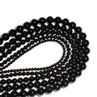 loose spacer black onyx beads for making fashion bracelet necklace
