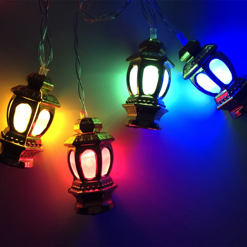 

Ramadan Kareem Plastic Lantern Led String Lights Eid Mubarak Decorations Balloons Wooden Ornaments Eid Festival Party Supplies