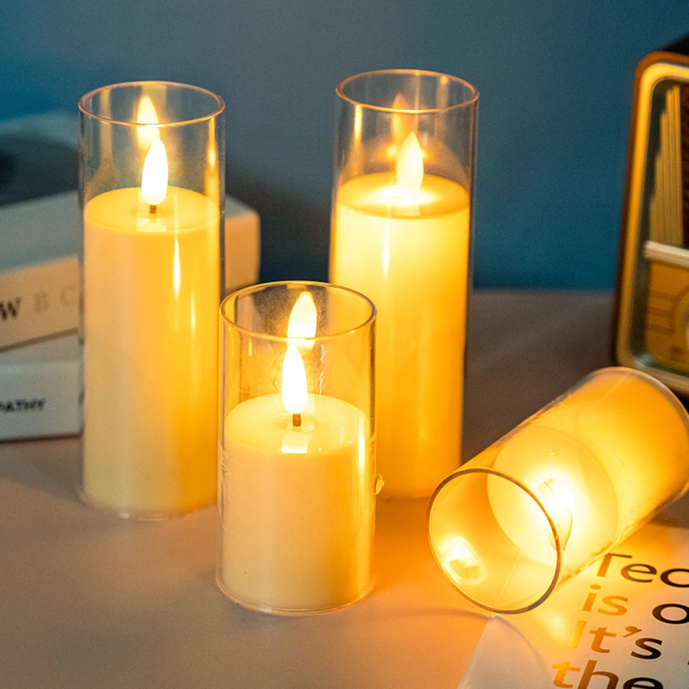 

Светодиодный ные беспламенные мерцающие свечи на батарейках, электронные свечи, лампы для украшения дома, свадьбы, дня рождения