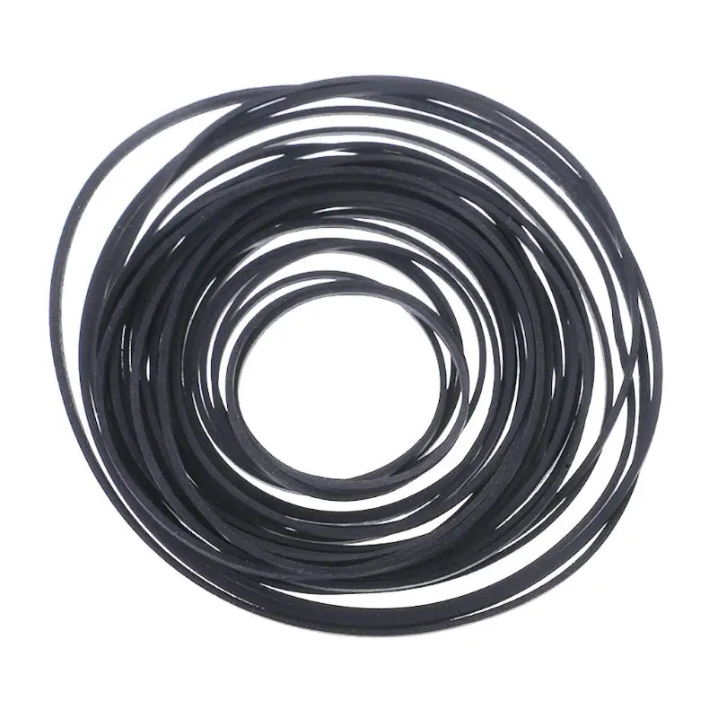 

T5EE 30pcs Mix Cassette Tape Rubber Strap for CD-ROM Video Machines 1x1 0.7x.7mm
