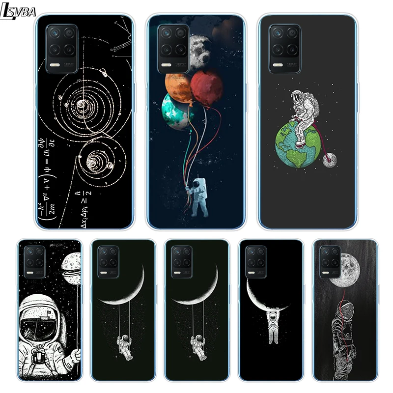 Астронавт космическая Луна для Realme 8 8i V3 V5 GT Neo Flash Edition Explorer Master Neo2 Narzo 30 50i 50A C21Y