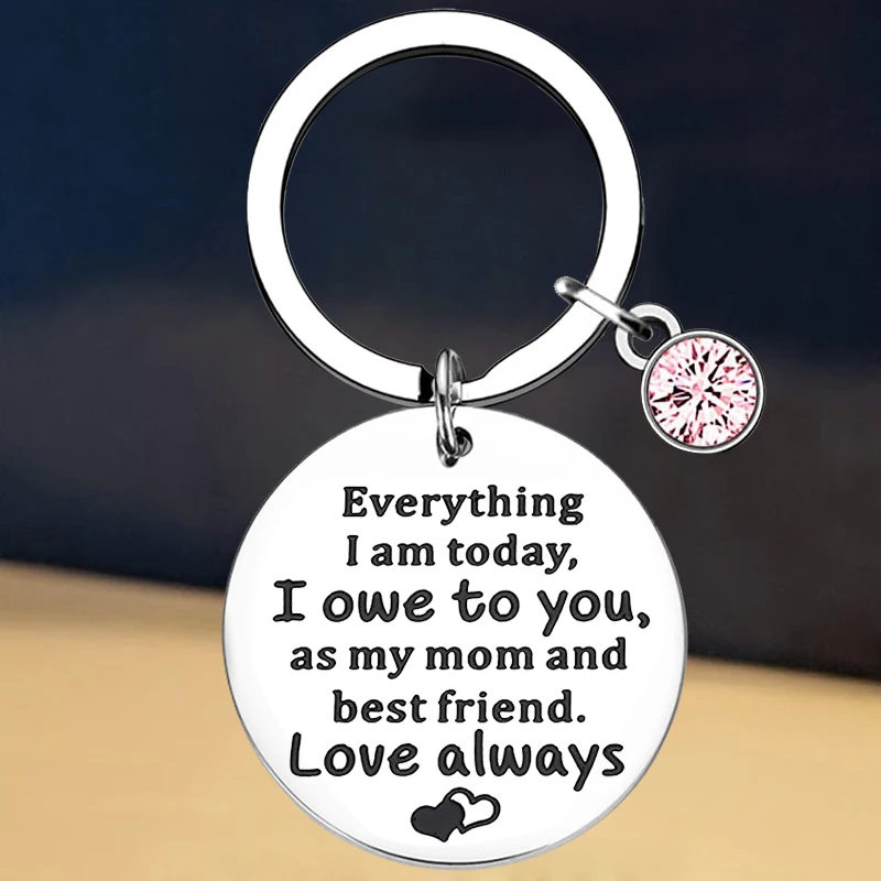 New Mothers Day Gifts Keychain Appreciation Mama Key Rings Mother Gift Christmas Valentines Day Birthday Gifts Best Mom Ever