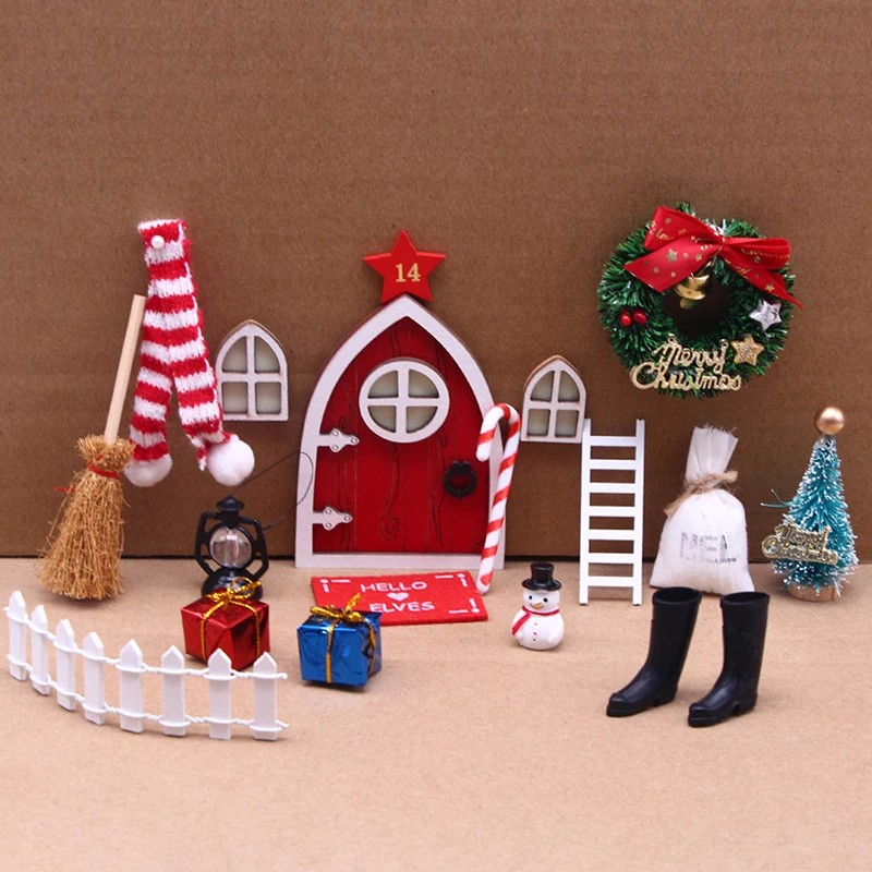 

15Pcs/set Dollhouse Miniature Christmas Decor Scene Furniture Model Kids Pretend Play Toys Xmas Gift