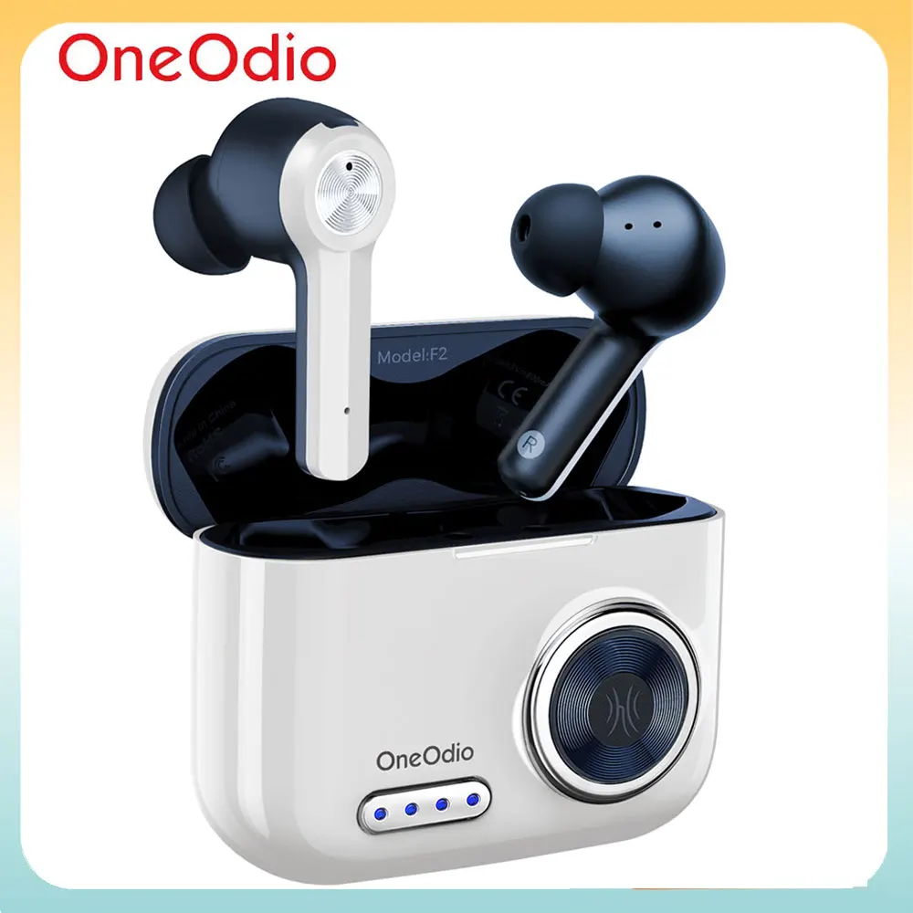 

Oneodio F2 TWS Bluetooth Earphones Wireless Smart Bluetooth Airbuds BT5.0 HiFi Stereo Bass With Microphone Handsfree Headphones