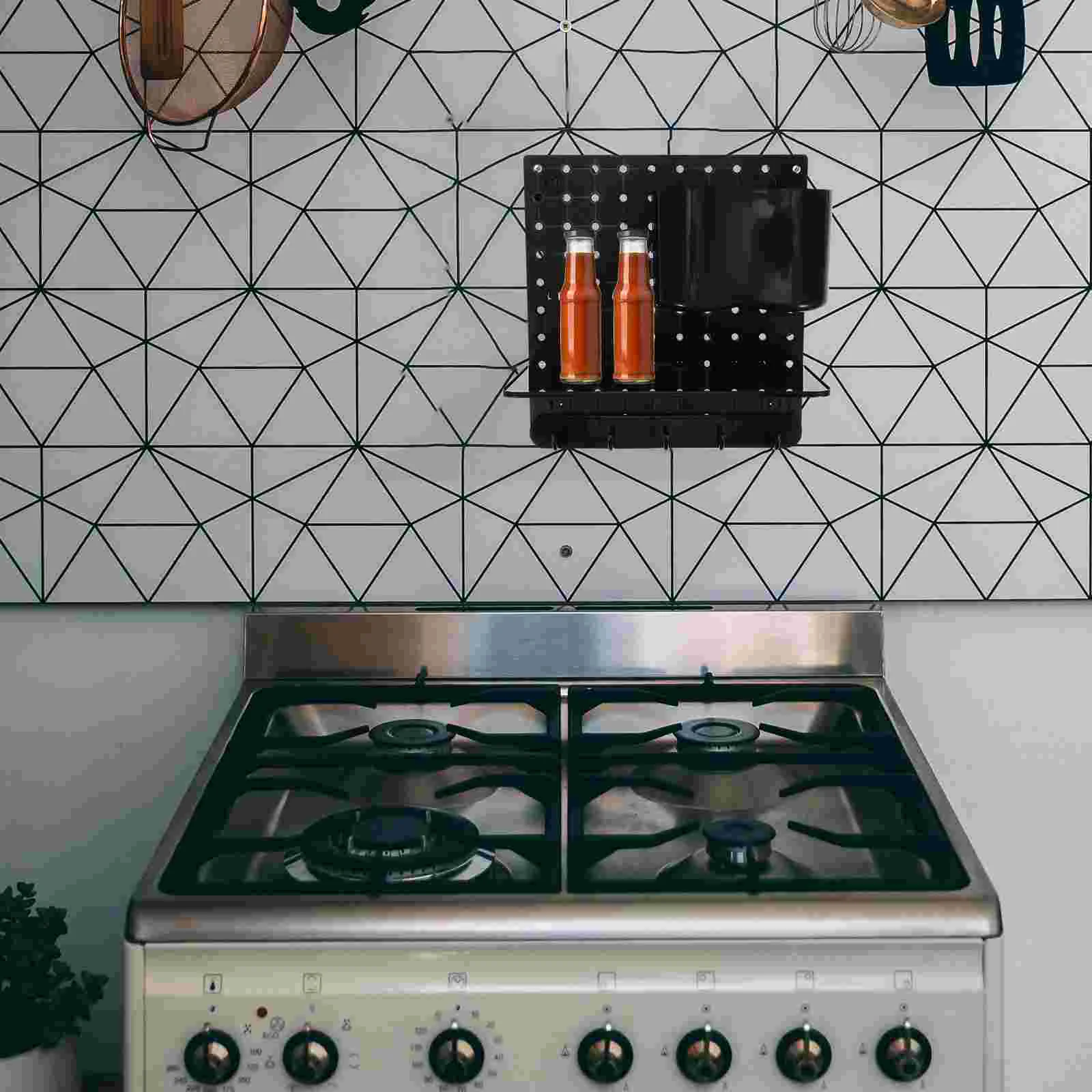 

1 Set Portable Practical Wall Display Organizer Wall Mount Display Pegboard Pegboard Wall Organizer for Kitchen Bedroom