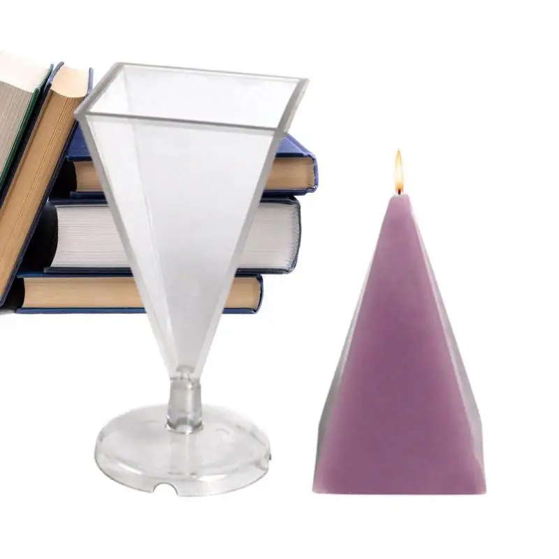 

Large Pyramid Molds For Resin Easy Release Candle Mold Reusable Resin Craft Molds For Plaster Ornament DIY Candle Craft Gifts