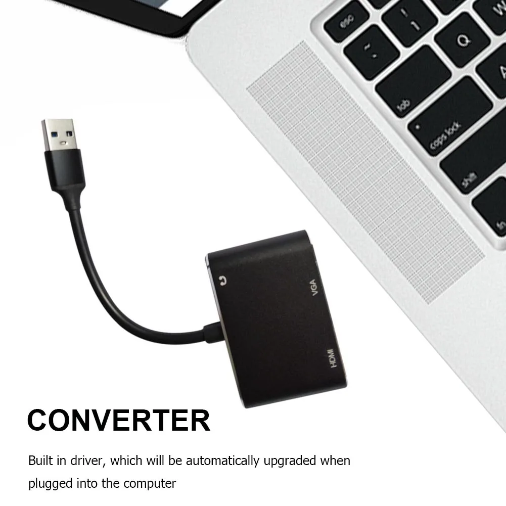 

Переходник с USB на VGA разъем 3,5 USB на HDMI-совместимый концентратор VGA мультидисплей USB C адаптер VGA док-станция концентратор USB C 3,0 для ПК ноутбука...