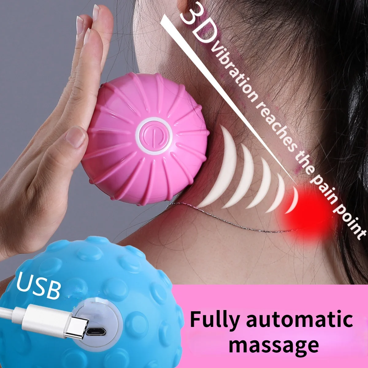 

Массажный мяч Fascia, Электрический артефакт для расслабления мышц, Йога, фитнес, для плеч, шеи, ног, головы, массажный триггер