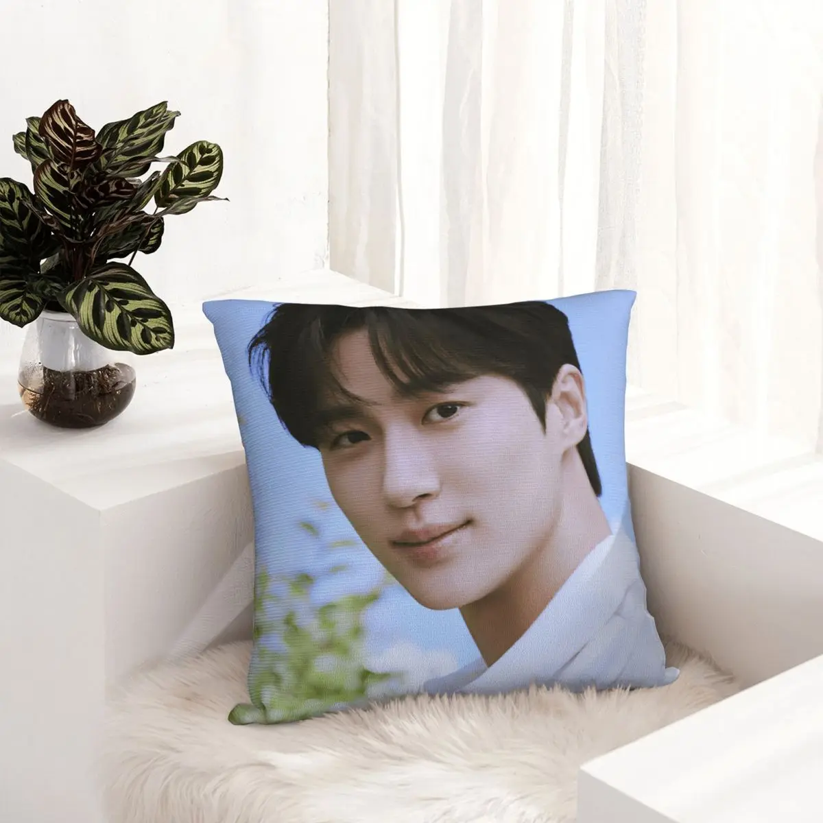 Byeon Woo-seok Корейская наволочка с двусторонним принтом полиэстер чехол для подушки