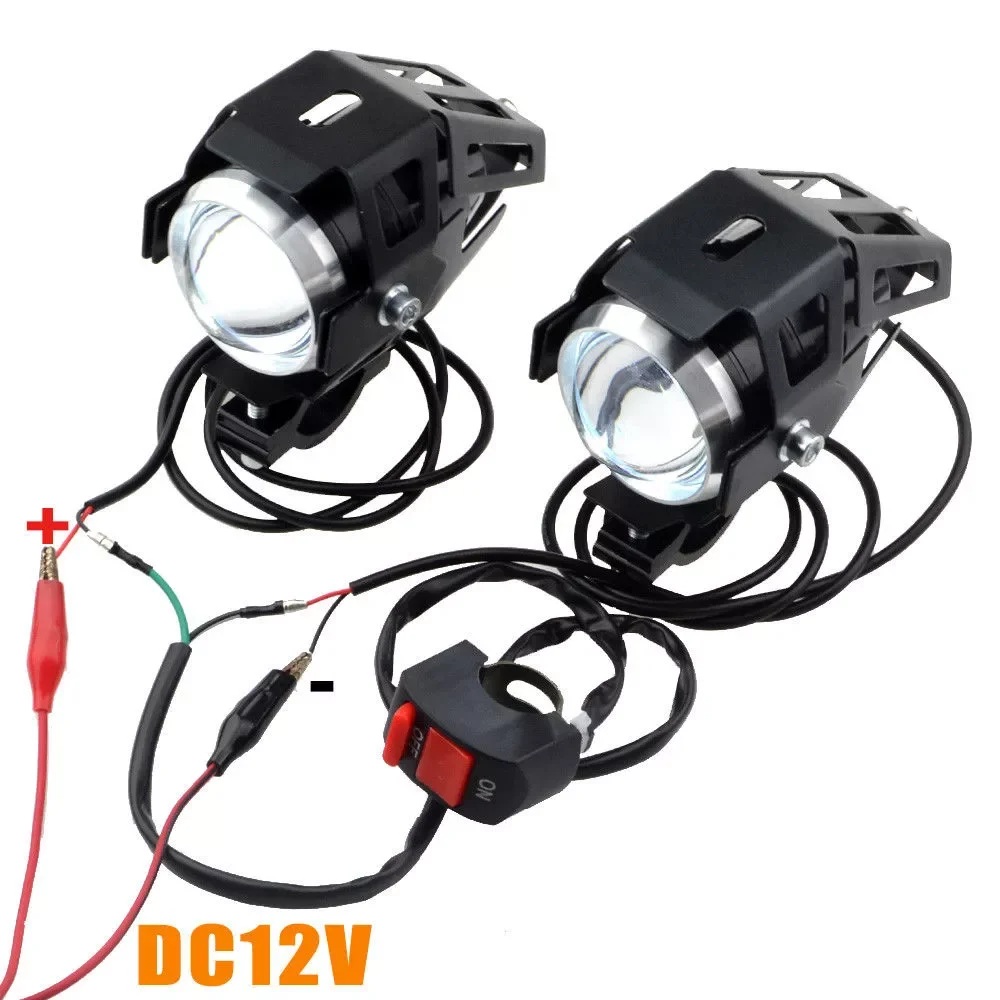 

Motorcycle LED Headlights with Switch U5 15W 3000LM Fog Light Driving Running Lamp Spotlight Front Lamp Motorbike Accessories