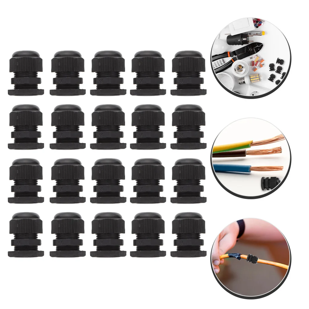 

20pcs Cable Glands Strain Relief Cord Connectors Junction Box Connectors(NPT1/2)