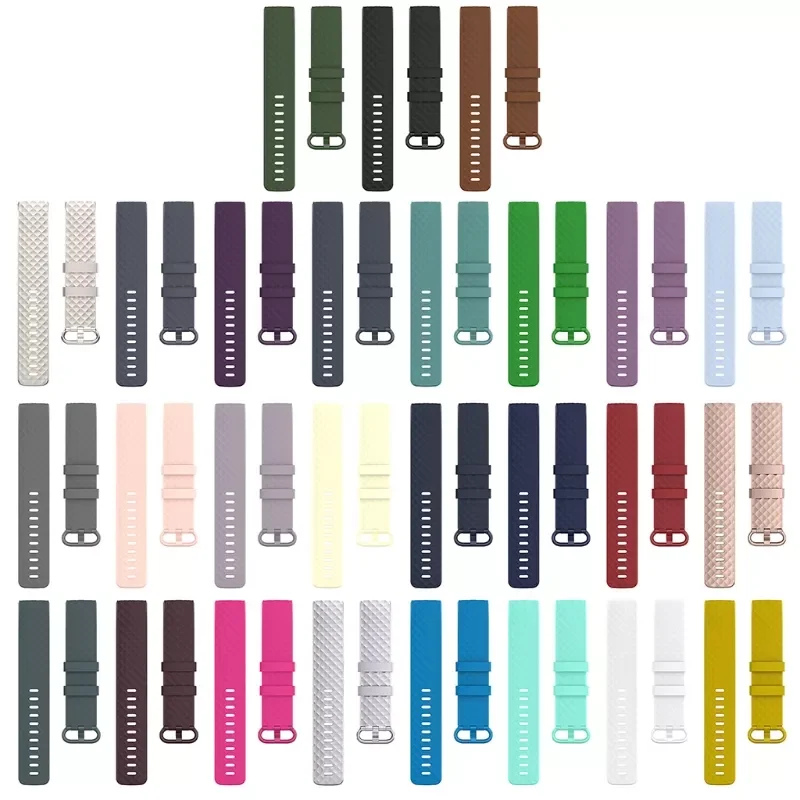 

Small Replacement TPE Strap for fitbit- Charge 3 4 Smart Sports Watch Wrist Band