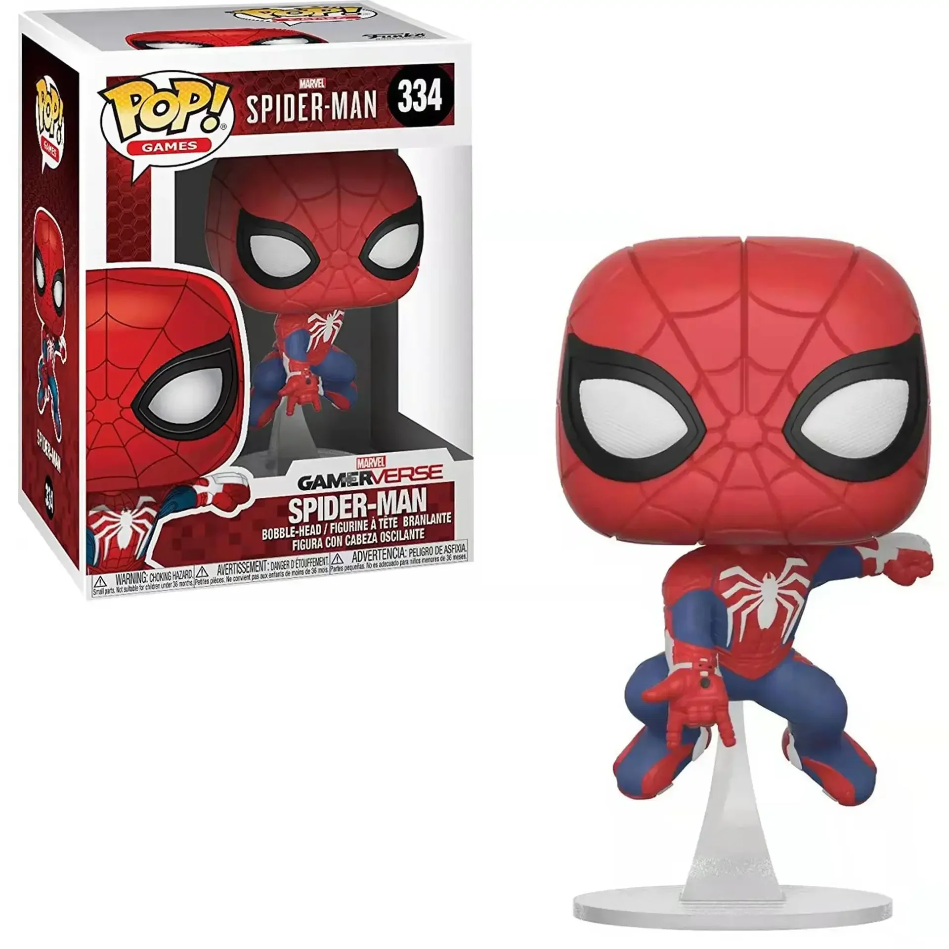 Новый костюм Человека-паука Funko Pop из черного золота 911 # Игрушки с качающейся