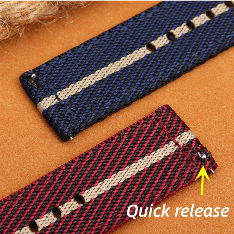 18mm 20mm 22mm 24mm Universal Nylon canvas strap for Smartwatch Men Women Soft Belt Sport Watchband Quick Release Wrist Bracelet