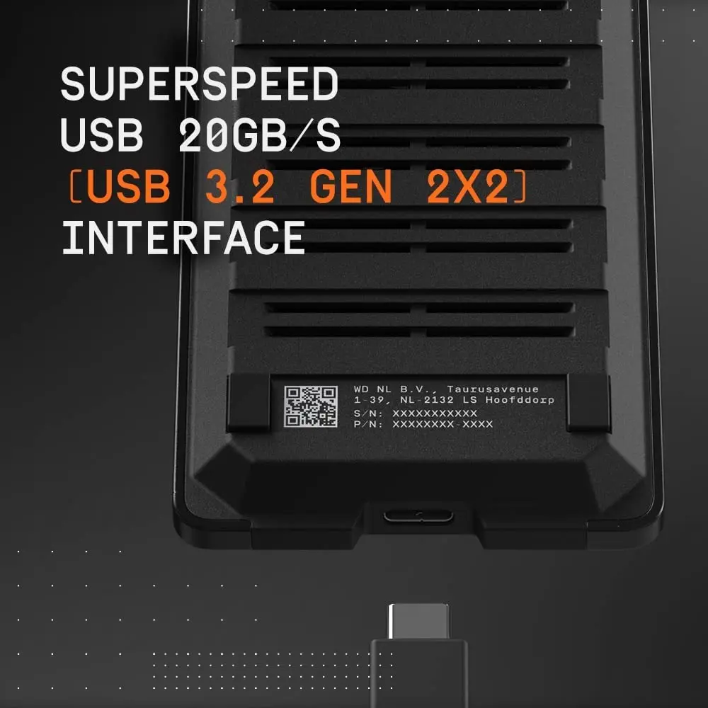 Западный цифровой WD чёрный P50 500 Гб 1 ТБ 2 игровой диск SSD Портативный внешний