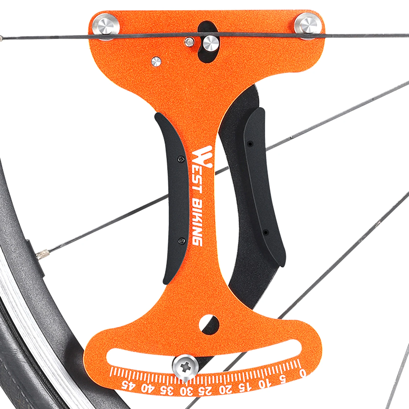 

Spoke Tension Meter Rim Tension Calibration Aluminum Alloy Mountain Bike Rim Adjustment Tensionmeter Spoke Alignment Tool
