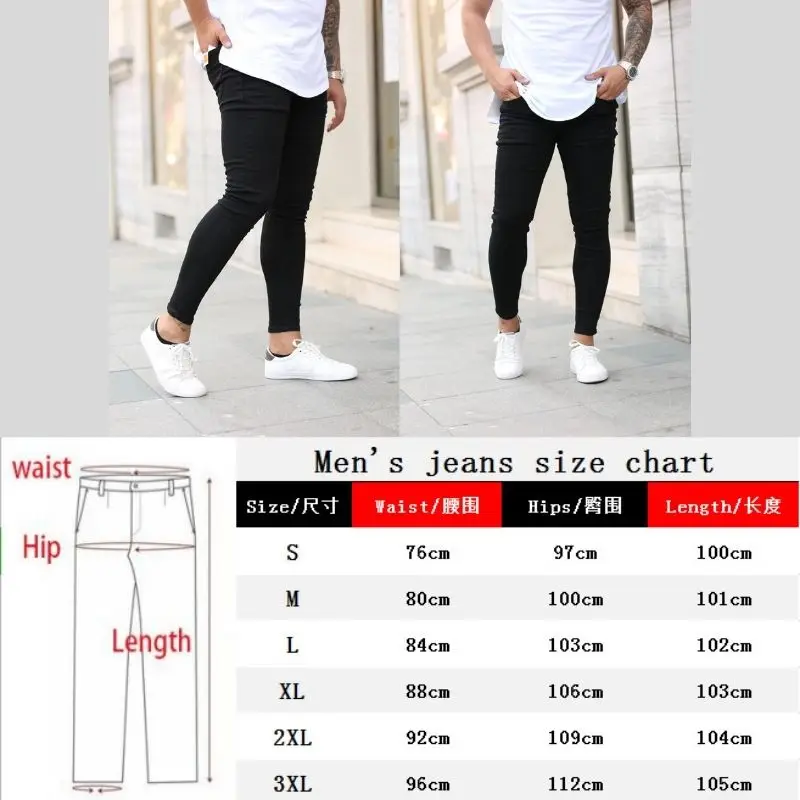 CARTELO Jeans Men Elastic Waist Skinny Jeans Men 2022 Stretch Pencil pants Streetwear Mens Denim Jeans street trousers
