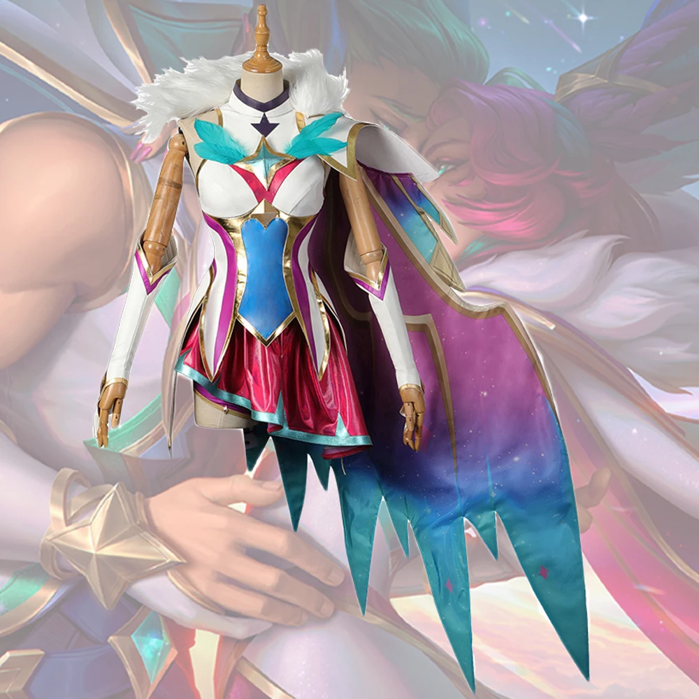 

Костюм для косплея игры «LOL Star Guardian xaya», платье для косплея с накидкой для Хэллоуина, карнавала