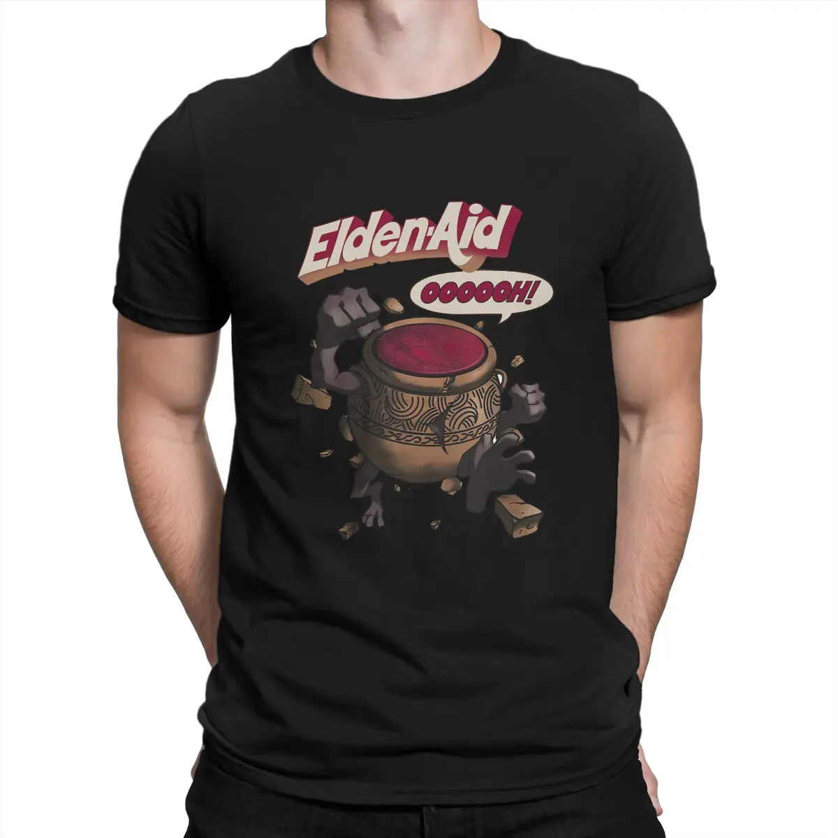 

Eldens Rings Hero Game Aid Pot Boy T Shirt Polyester Fashion Men Tees Summer Clothing Harajuku Crewneck TShirt