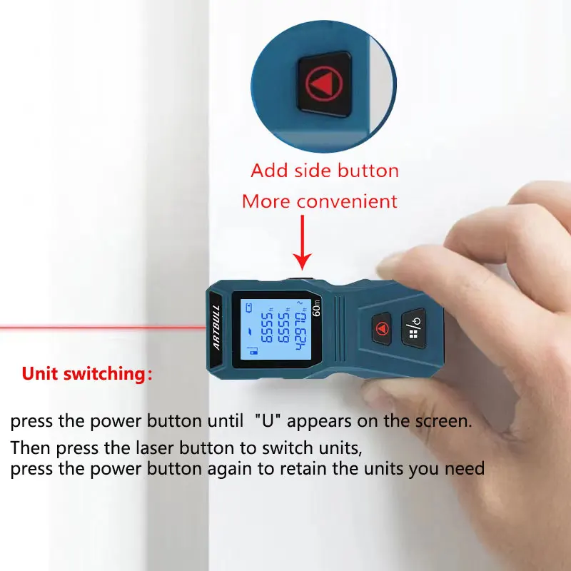 

Лазерный дальномер ARTBULL 40/60 м