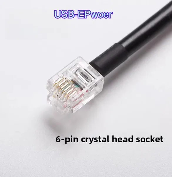 Фото Кабель для отладки USB-RJ11, линия для загрузки данных, совместимый с контроллерами Eurotherm EPwoer №1