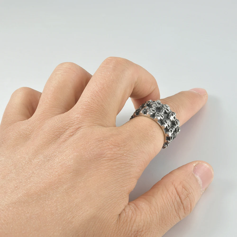 1 шт. глянцевые мужские кольца из хирургической стали