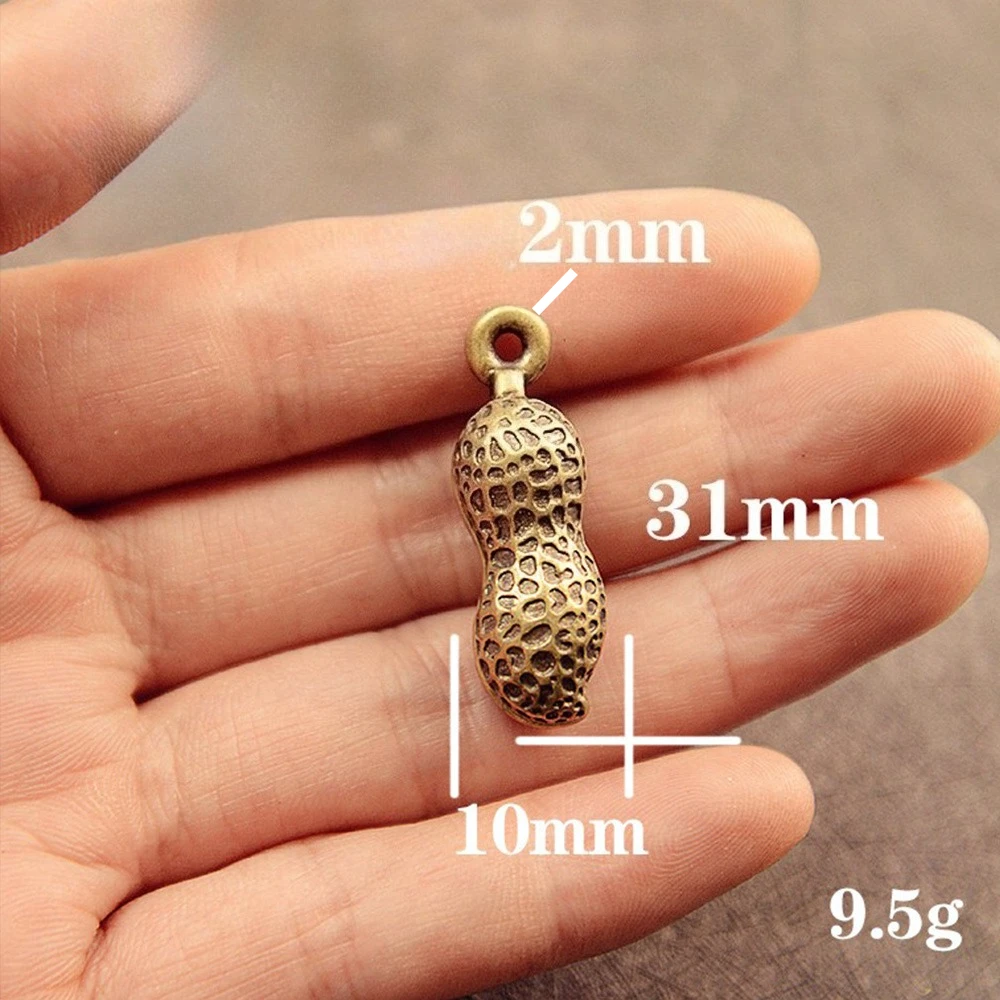 

Латунная подвеска-брелок арахис