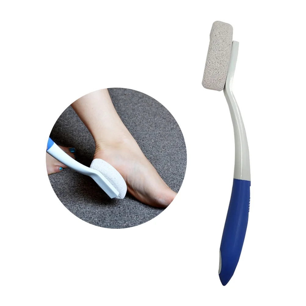 

Brush Pumice Stone with Handle File Double Sided Pedicure Tools Scrubber Callus Removal for Exfoliator Dead Skin Hands Feet