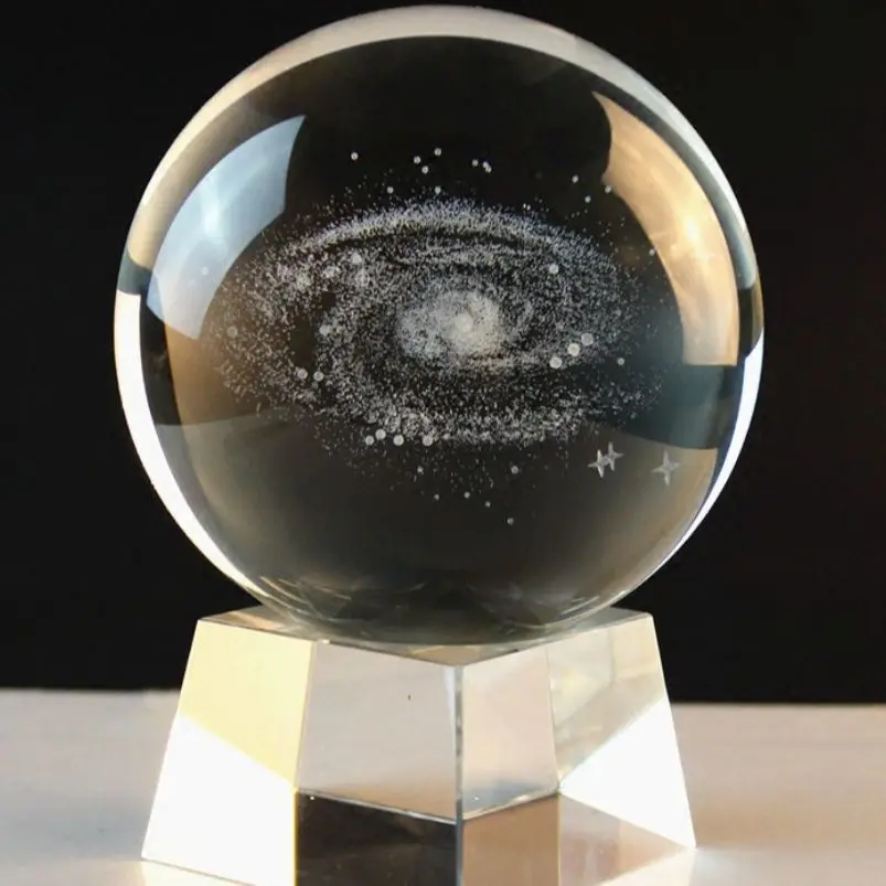 стеклянный шар с планетами. стеклянная сфера и лазер. 3d хрустальный шар. 3d лазерный хрустальный шар. лунный шар.
