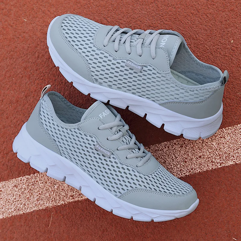 New 2023 Summer Men Shoes Brand Sneakers Men Comfortable Casual Shoes Mesh Breathable Sneakers for Men Footwear Plus Size 39-47
