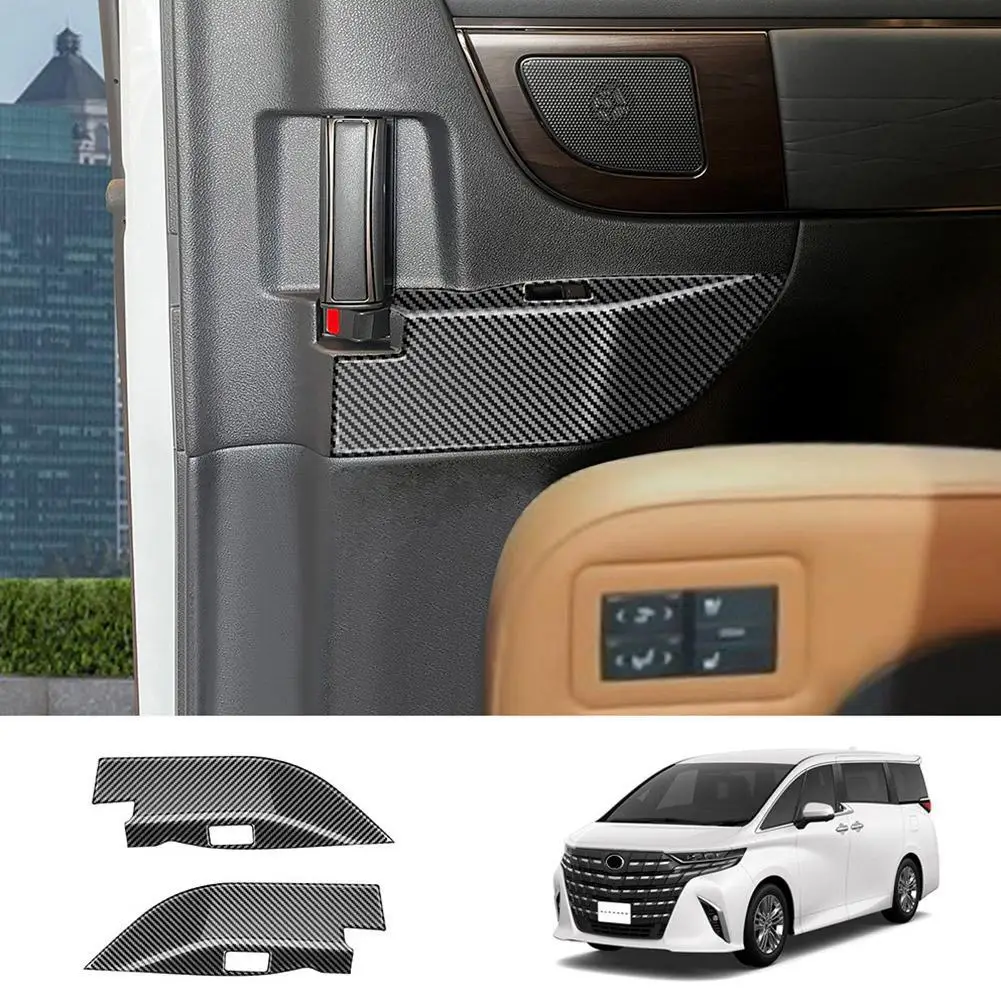 

for Toyota Alphard/Vellfire 40 Series 2023 Carbon Fiber Middle Door Armrest Window Lift Switch Cover Gl Control Cover