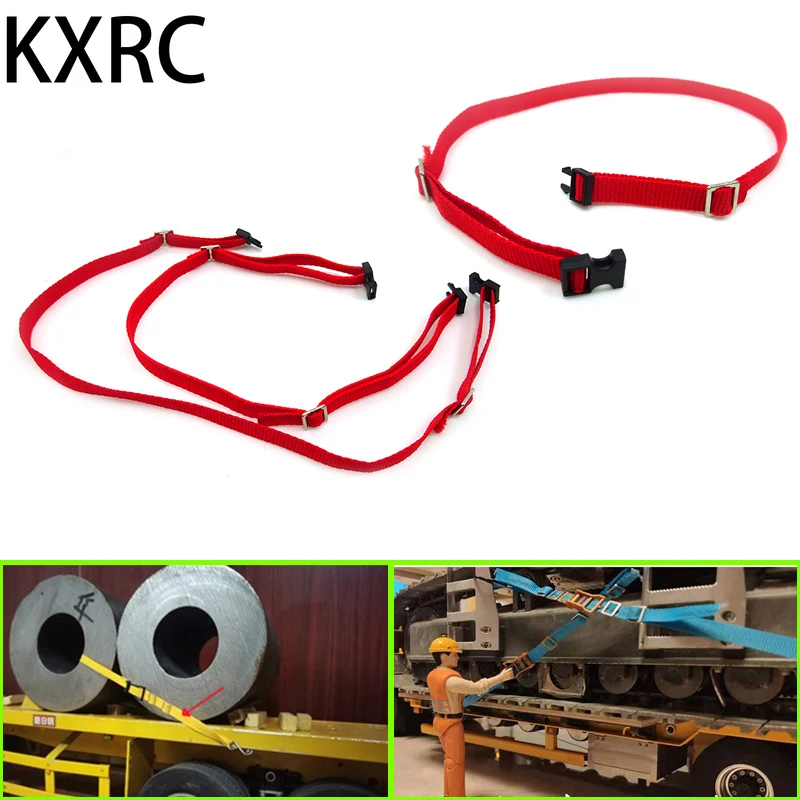 Cargo Tightening Straps Rope For 1/14 Tamiya Rc Truck Trailer Tipper Scania 770s Benz Actros Volvo Man Parts