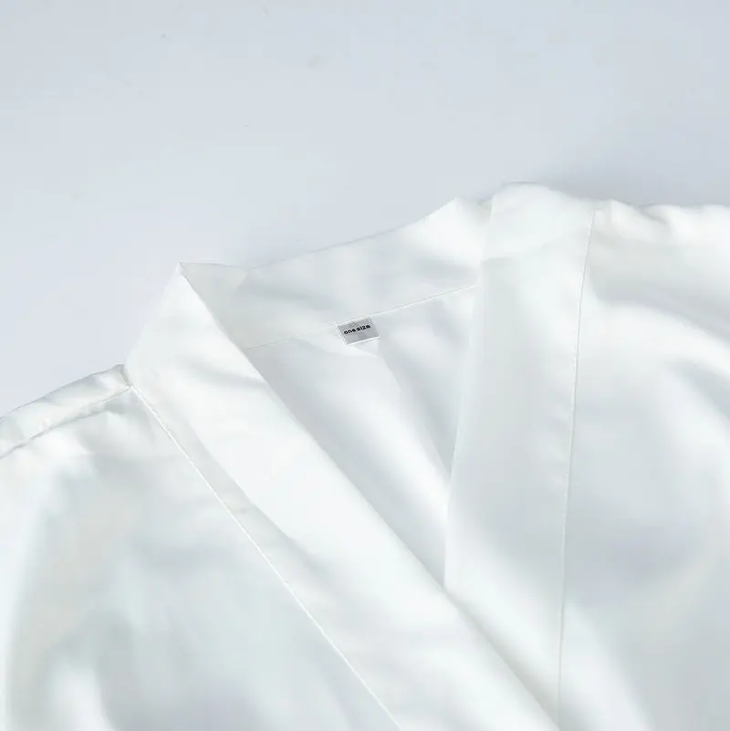 Bridal Robes Satin Silk Bride Robe Women Wedding Robe Lace Robe Dressing Gown Bridesmaid Robes Champagne