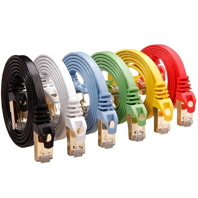 

1295 super six cat6a network cable oxygen-free copper core shielding crystal head jumper data center heartbeat