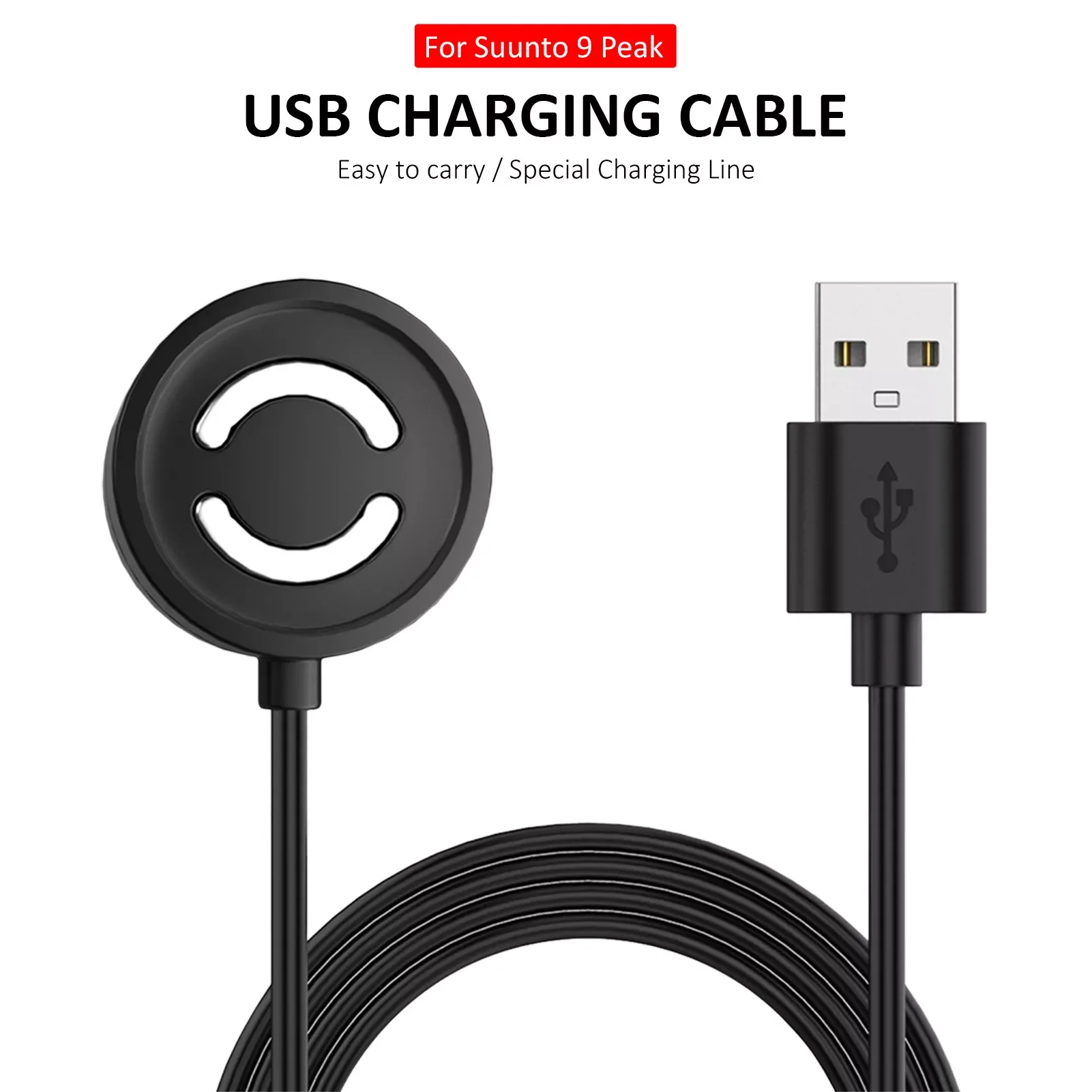 

NEW2023 USB Charging Cable Power Charger For Suunto 9 Charger Cord Adapter Dock Station For Suunto9 Smart Watch Charging