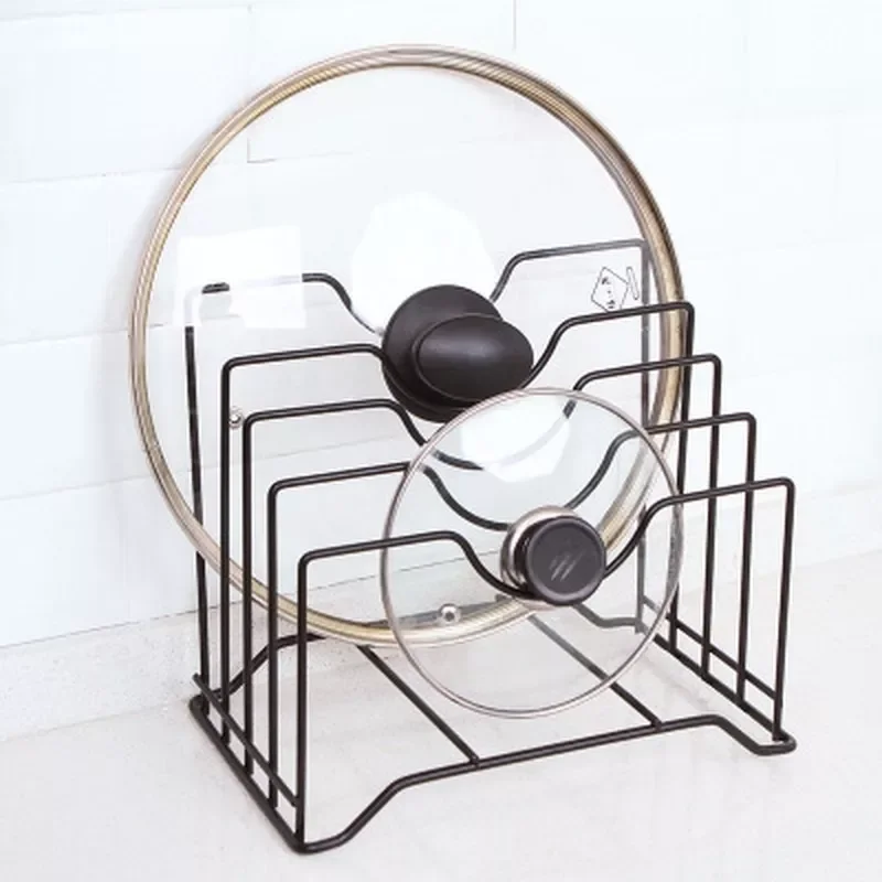 

2022 Pan Lid Cover Cabinet Pantry Holder Rack Organizer Multifunctional Kitchen Tool